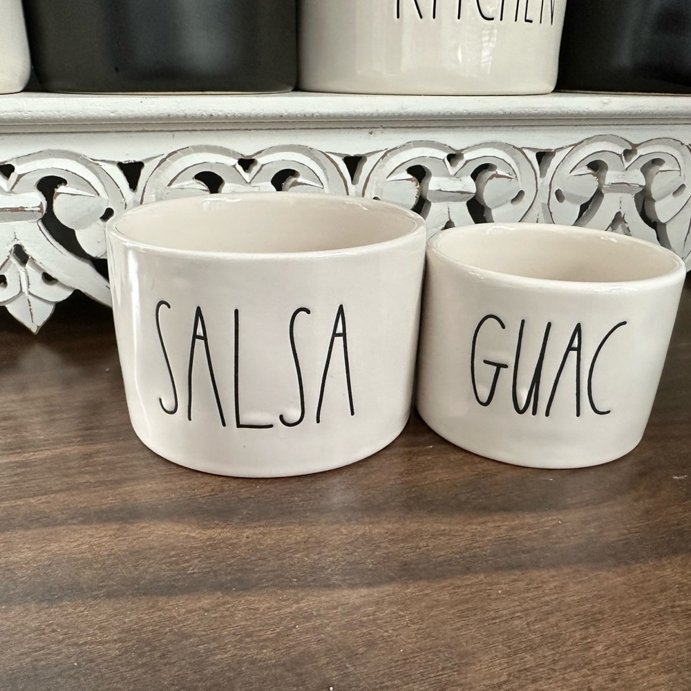 Rae Dunn “Salsa & Guacamole” bowls